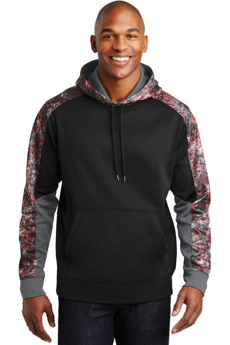 Sport-Tek® Sport-Wick Mineral Freeze Fleece Colorblock Hooded Pullover