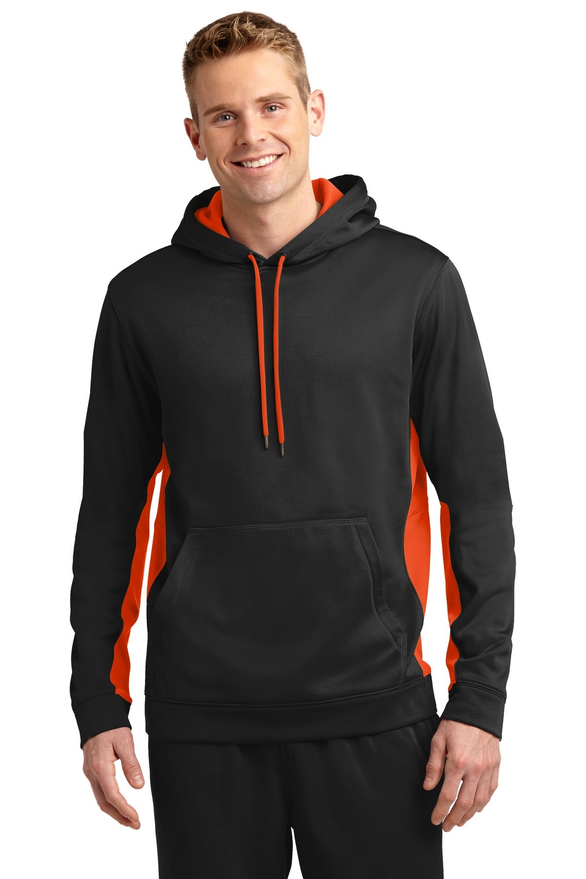 Sport-Tek® Sport-Wick Fleece Colorblock Hooded Pullover