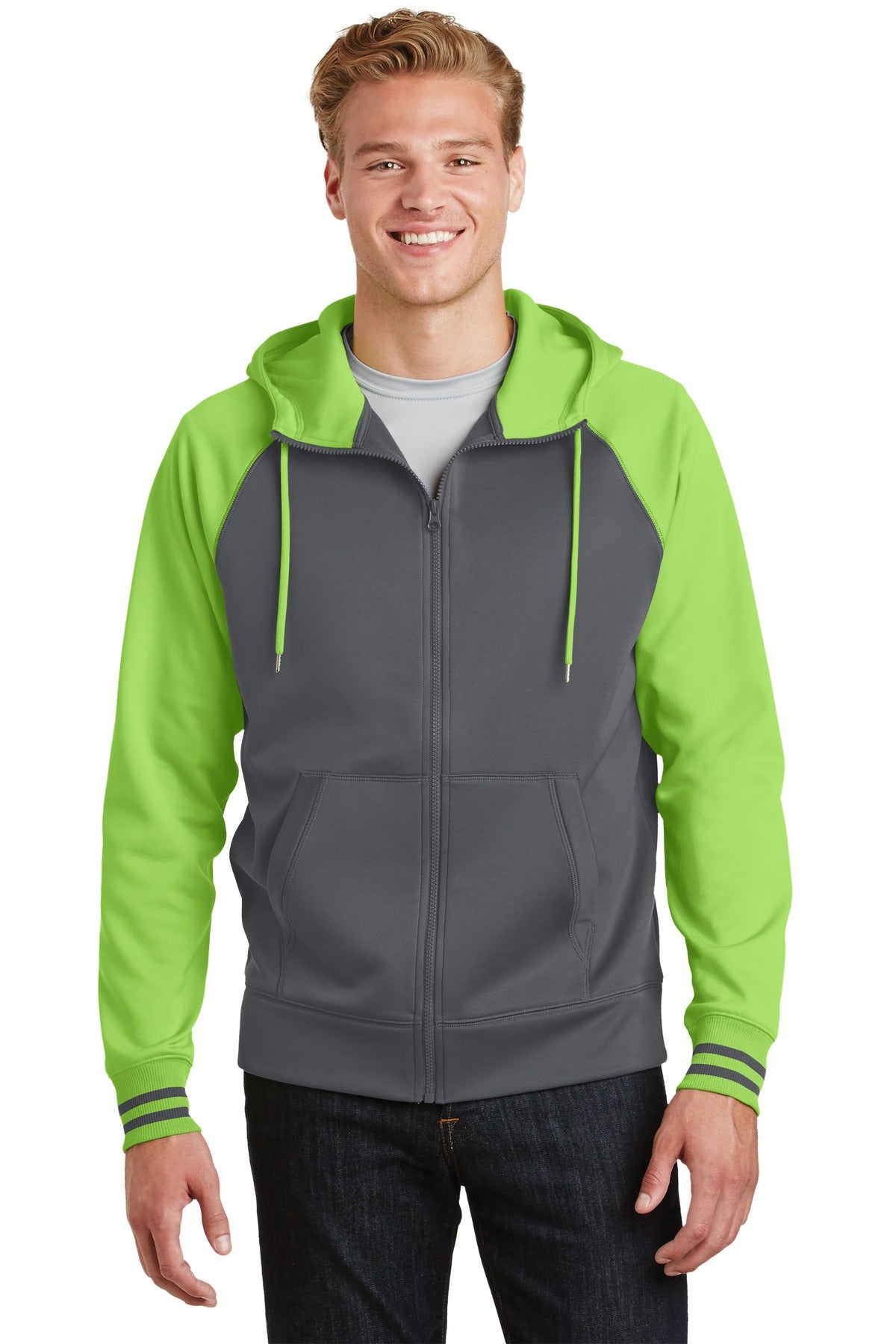 Sport-Tek® Sport-Wick Varsity Fleece Full-Zip Hooded Jacket