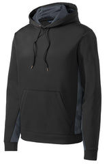 Sport-Tek® Sport-Wick CamoHex Fleece Colorblock Hooded Pullover