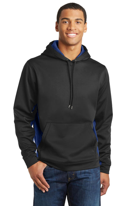 Sport-Tek® Sport-Wick CamoHex Fleece Colorblock Hooded Pullover