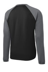 Sport-Tek® Sport-Wick Raglan Colorblock Fleece Crewneck