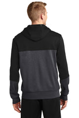 Sport-Tek® Tech Fleece Colorblock Full-Zip Hooded Jacket