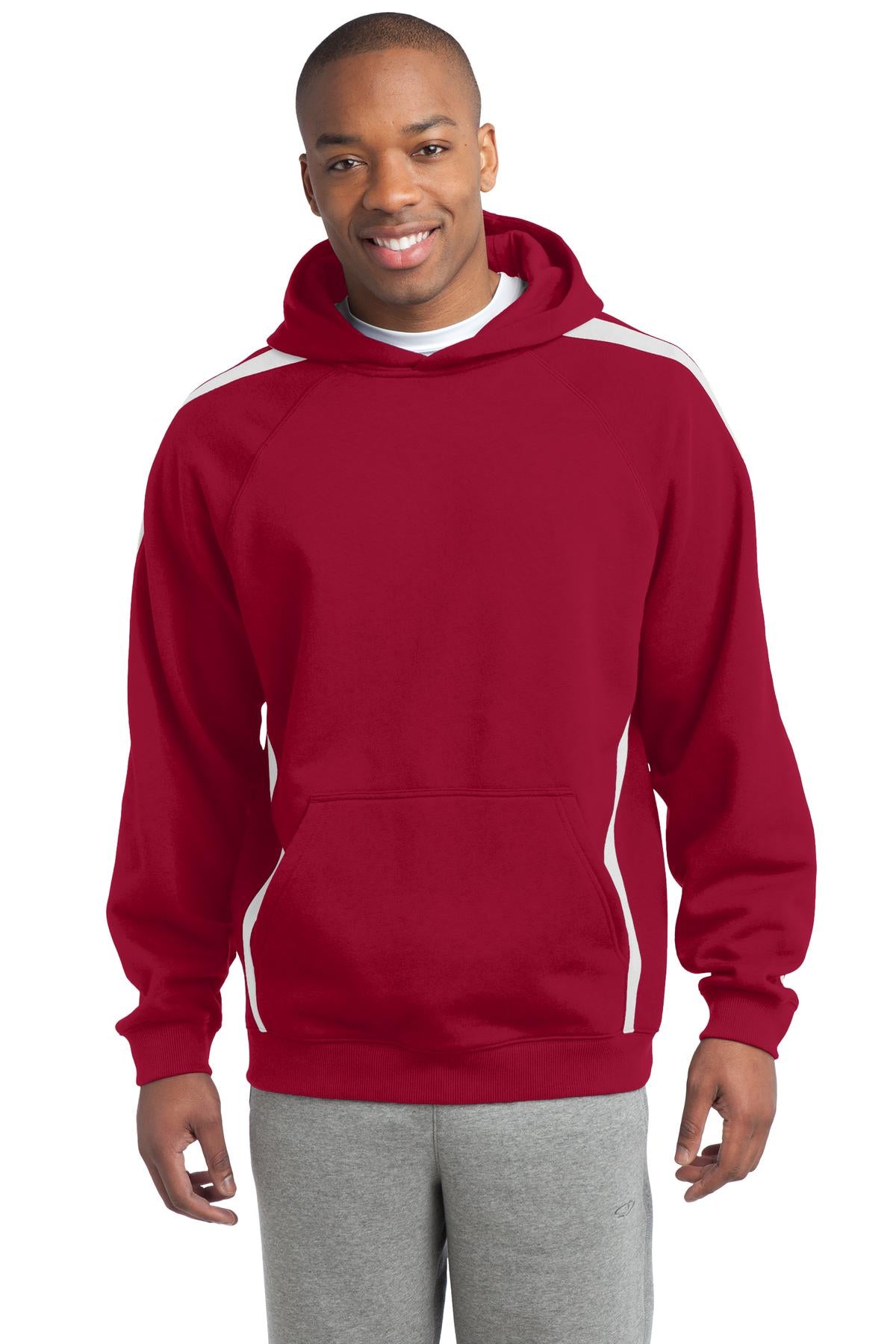 DISCONTINUED Sport-Tek® Tall Sleeve Stripe Pullover Hooded Sweatshirt