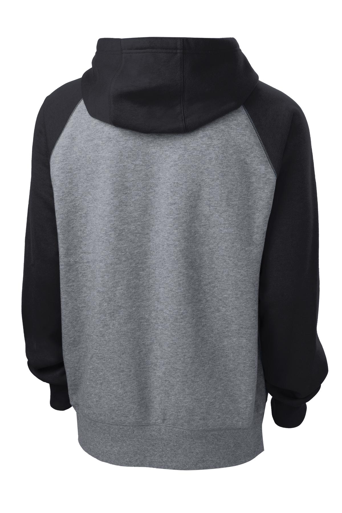 Sport-Tek® Raglan Colorblock Pullover Hooded Sweatshirt