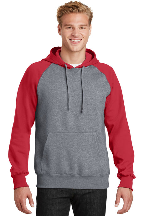 Sport-Tek® Raglan Colorblock Pullover Hooded Sweatshirt