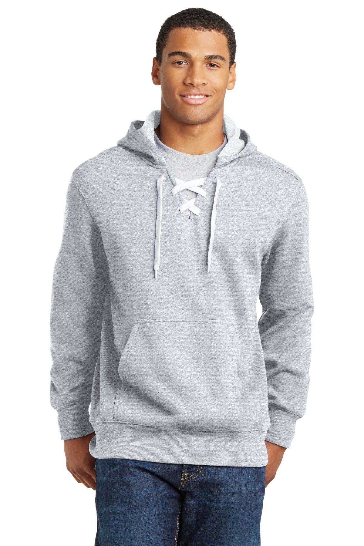 Sport-Tek® Lace Up Pullover Hooded Sweatshirt