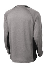 Sport-Tek® Long Sleeve Heather Colorblock Contender Tee