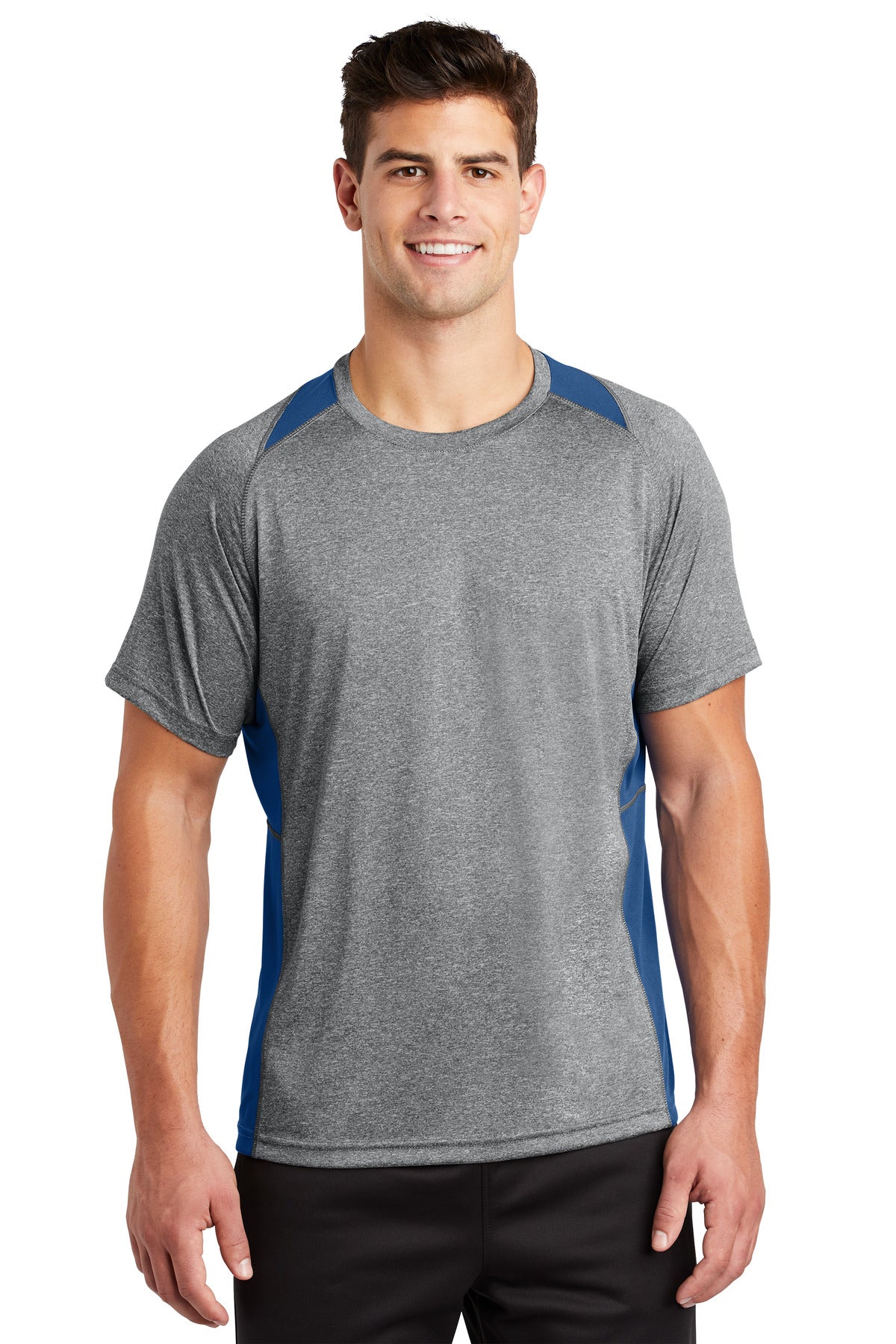 Sport-Tek® Heather Colorblock Contender Tee