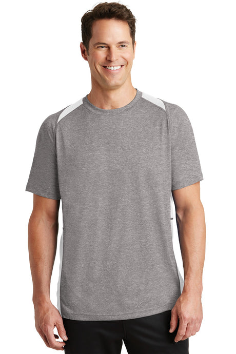 Sport-Tek® Heather Colorblock Contender Tee