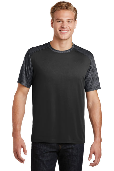 Sport-Tek® CamoHex Colorblock Tee