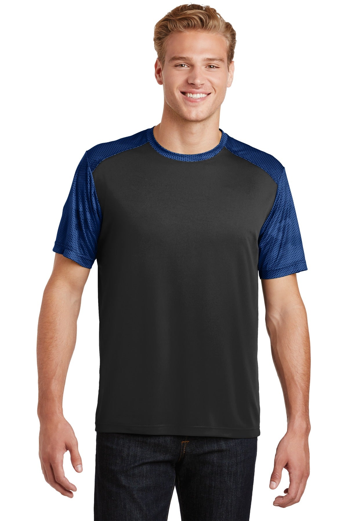 Sport-Tek® CamoHex Colorblock Tee