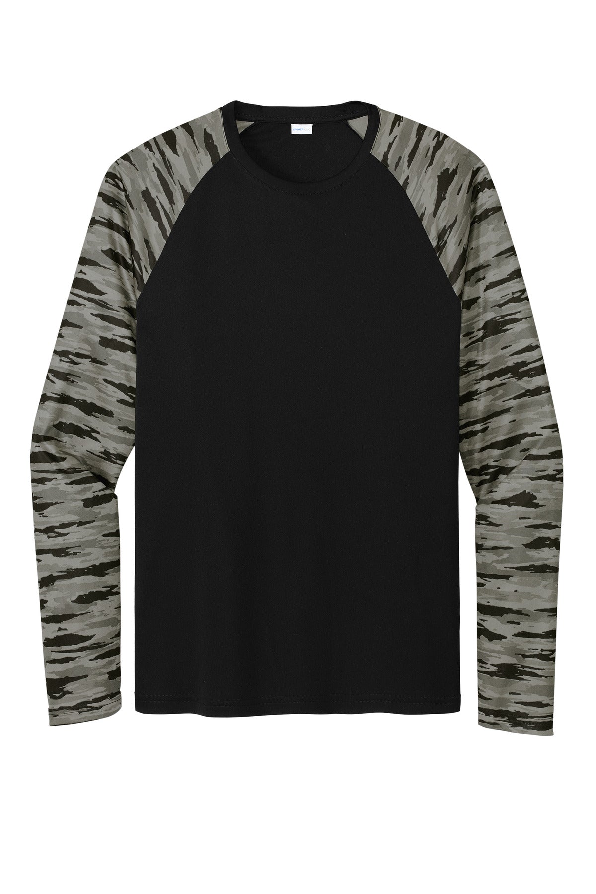 Sport-Tek® Drift Camo Colorblock Long Sleeve Tee