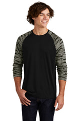 Sport-Tek® Drift Camo Colorblock Long Sleeve Tee