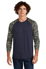 Sport-Tek® Drift Camo Colorblock Long Sleeve Tee