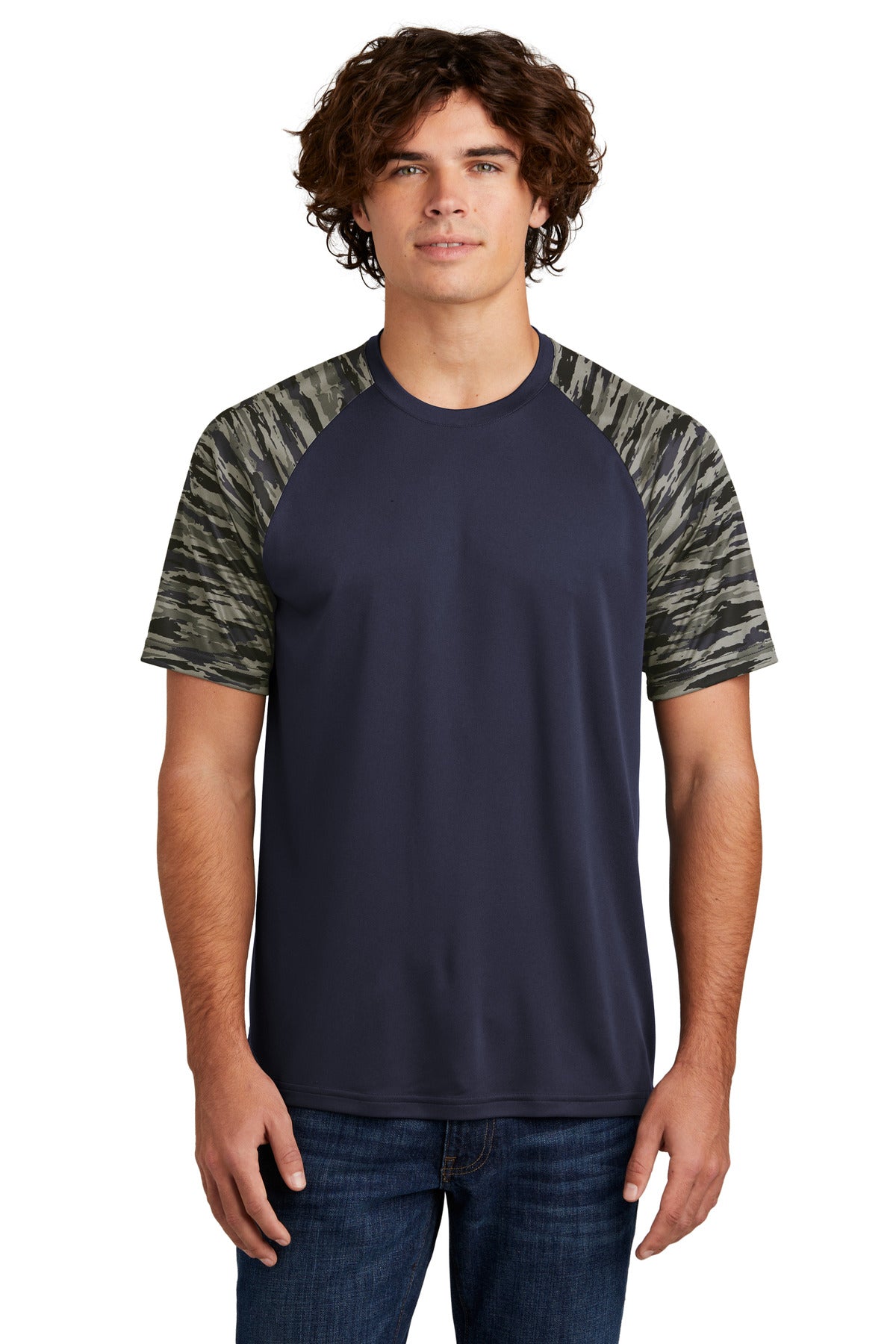 Sport-Tek® Drift Camo Colorblock Tee