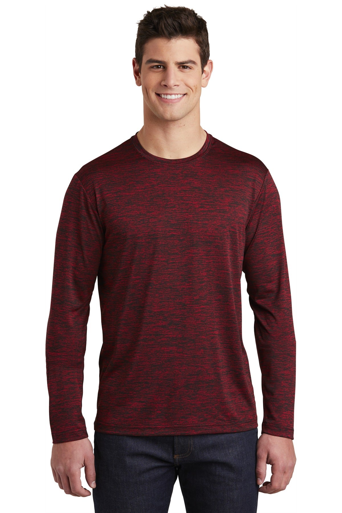 Sport-Tek® PosiCharge Long Sleeve Electric Heather Tee