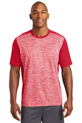 DISCONTINUED Sport-Tek® PosiCharge Electric Heather Colorblock Tee