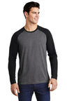 Sport-Tek® PosiCharge Long Sleeve Tri-Blend Wicking Raglan Tee