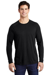 Sport-Tek® PosiCharge Long Sleeve Tri-Blend Wicking Raglan Tee