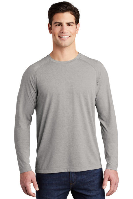 Sport-Tek® PosiCharge Long Sleeve Tri-Blend Wicking Raglan Tee