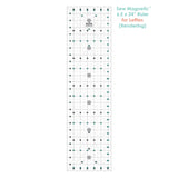 Sew Magnetic Cutting System Magnetic Cutting System - Self-Healing Magnetic Cutting Mat, Acrylic Magnetic Ruler, 20" X 24" Mat, 6.5" X 24" Ruler, Right-Handed System, 12 Magnets (1 Kit)