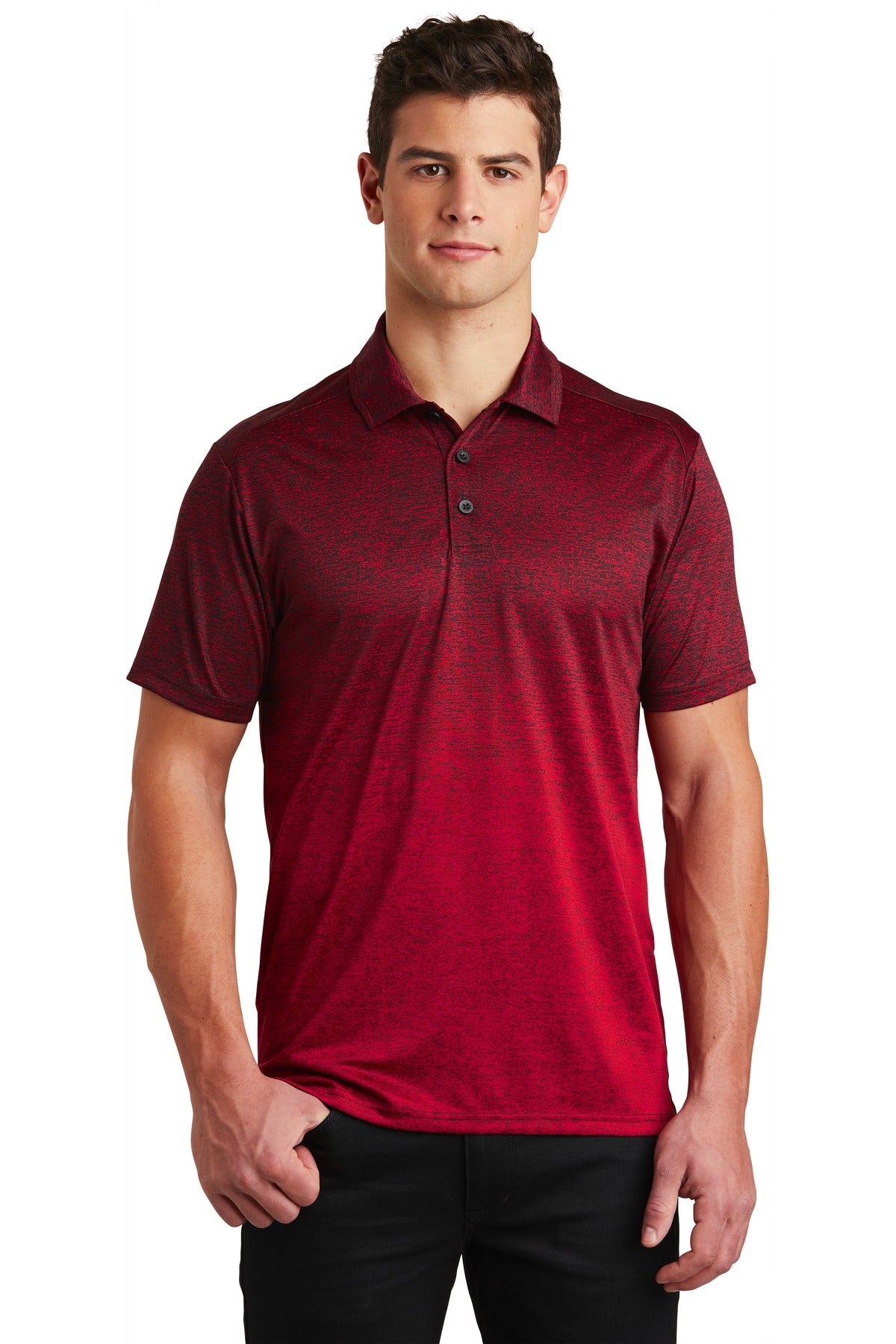 Sport-Tek® Ombre Heather Polo