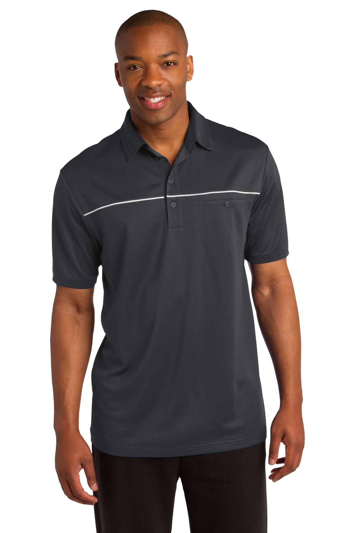 DISCONTINUED Sport-Tek® PosiCharge Micro-Mesh Piped Polo