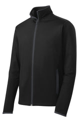 Sport-Tek® Sport-Wick Stretch Contrast Full-Zip Jacket