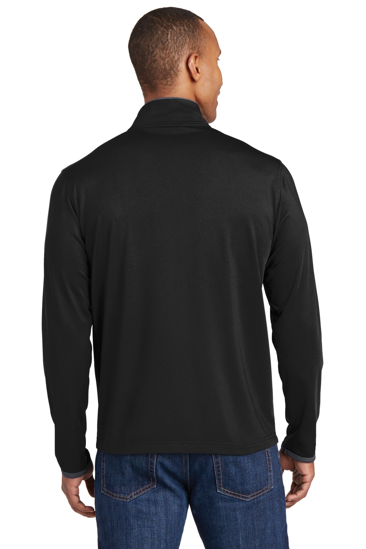 Sport-Tek® Sport-Wick Stretch Contrast Full-Zip Jacket