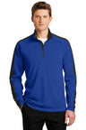 Sport-Tek® Sport-Wick Textured Colorblock 1/4-Zip Pullover