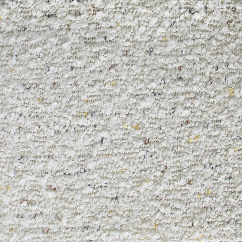 Stanley Boucle Polyester Fabric - Ivory Multi-Colored Specks, 56" Width (1 Yard)