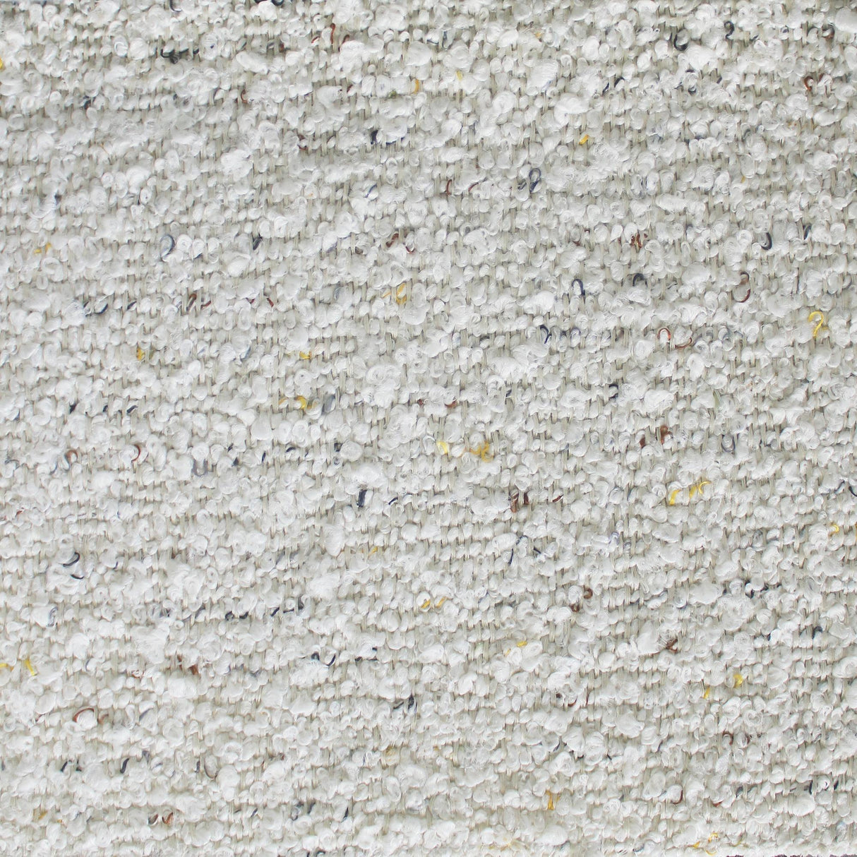 Stanley Boucle Polyester Fabric - Ivory Multi-Colored Specks, 56" Width (1 Yard)