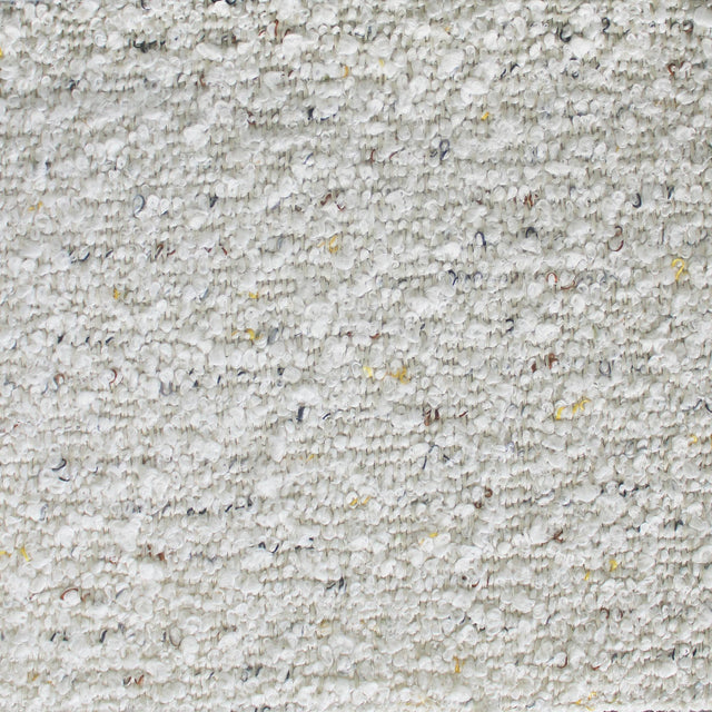 Stanley Boucle Polyester Fabric - Ivory Multi-Colored Specks, 56" Width (1 Yard)