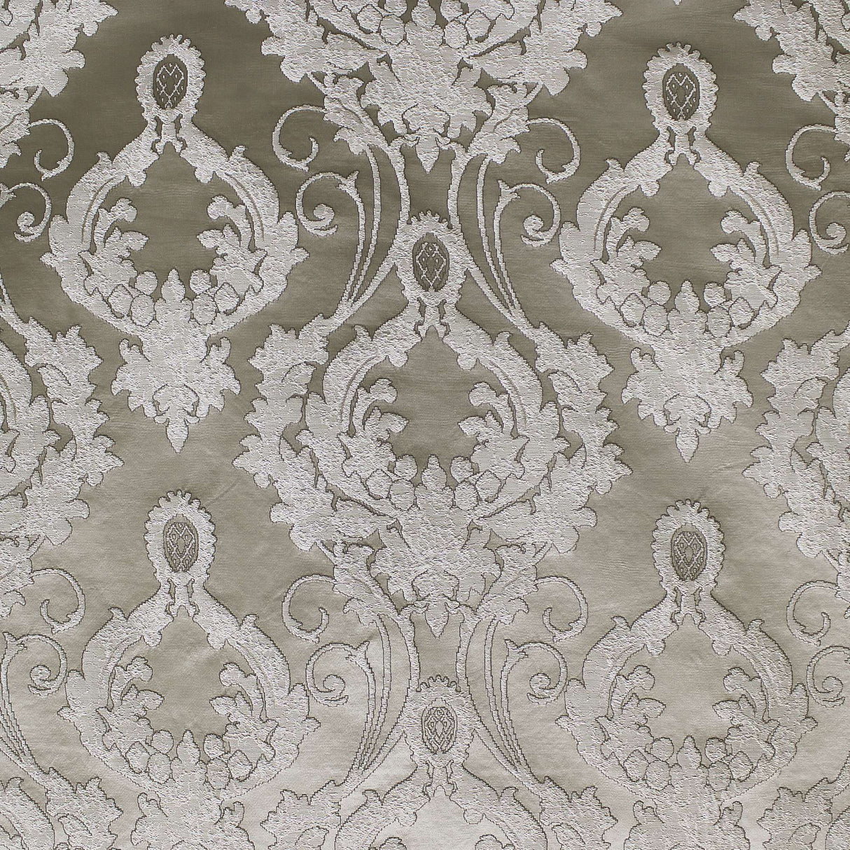 Stasia Fabric 100 Percent Polyester Fabric - Traditional Two-Toned Damask, 58" Width (1 Yard)