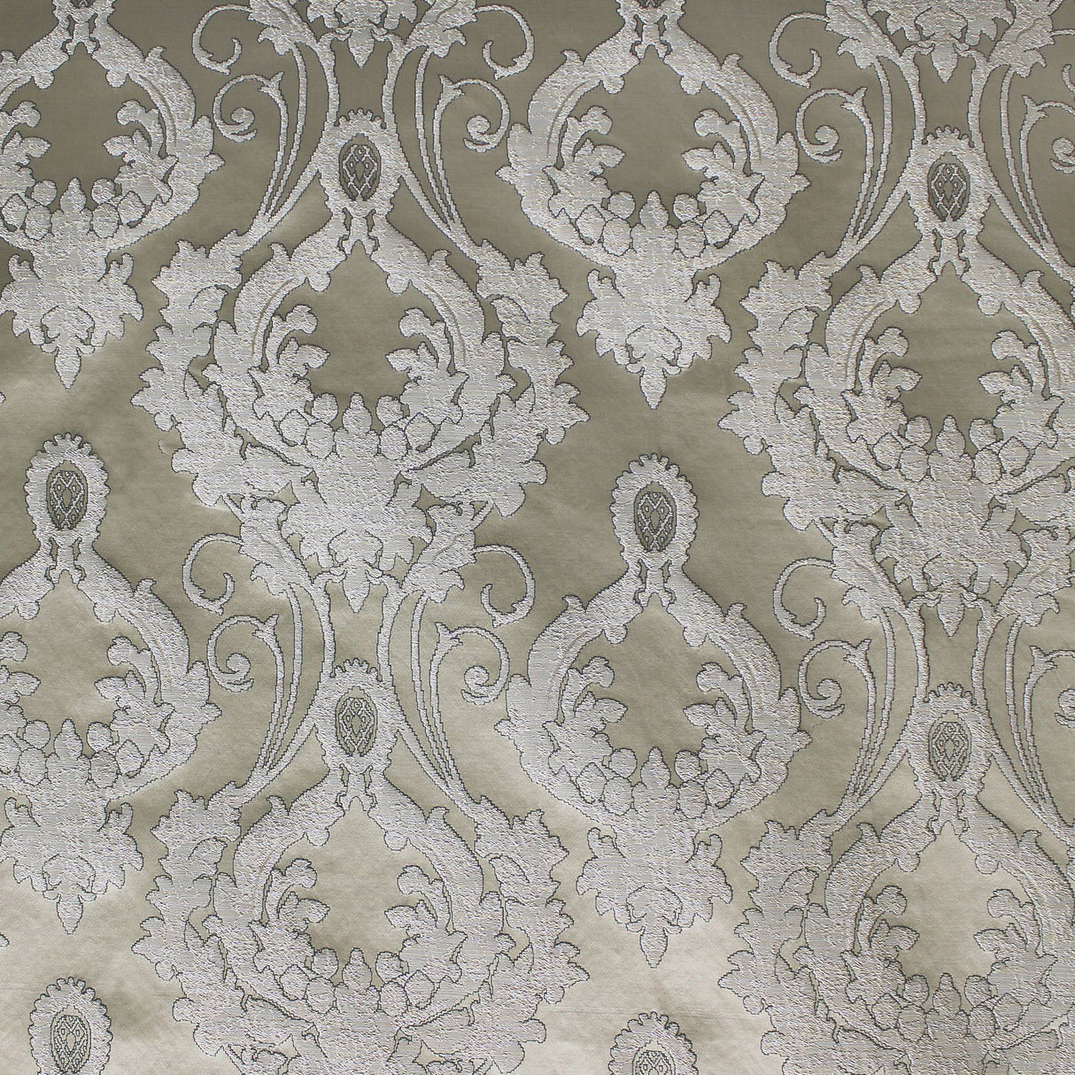 Stasia Fabric 100 Percent Polyester Fabric - Traditional Two-Toned Damask, 58" Width (1 Yard)