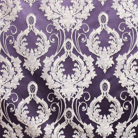 Stasia Fabric 100 Percent Polyester Fabric - Traditional Two-Toned Damask, 58" Width (1 Yard)