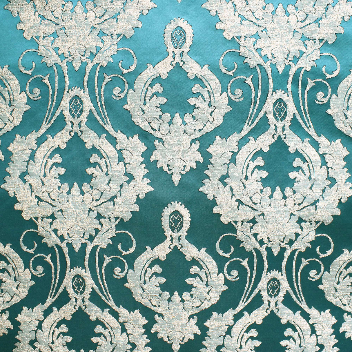 Stasia Fabric 100 Percent Polyester Fabric - Traditional Two-Toned Damask, 58" Width (1 Yard)