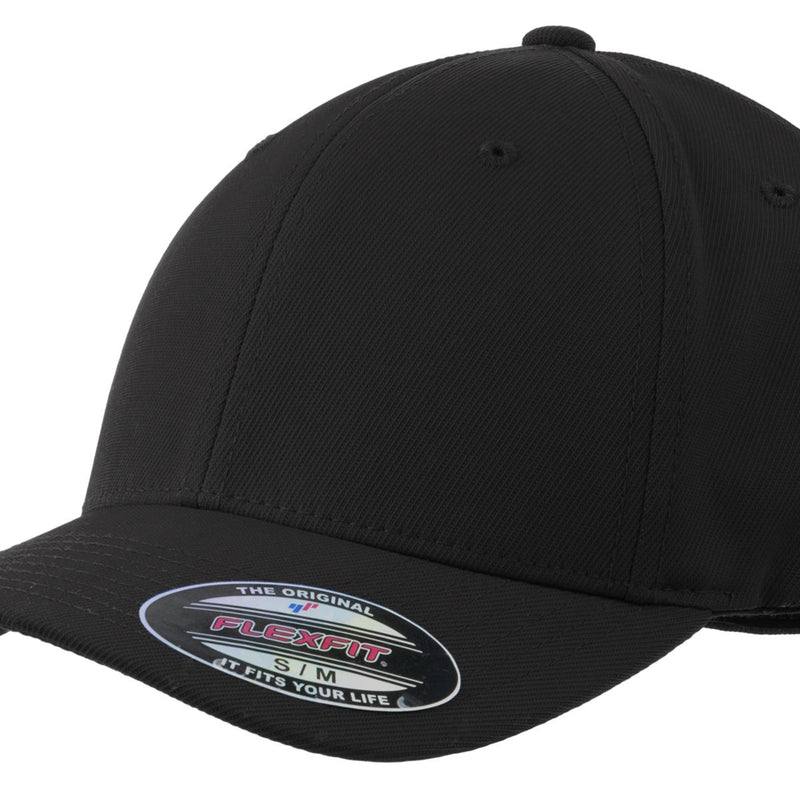 SPORT-TEK STC17 Flexfit Performance Solid Cap in Black