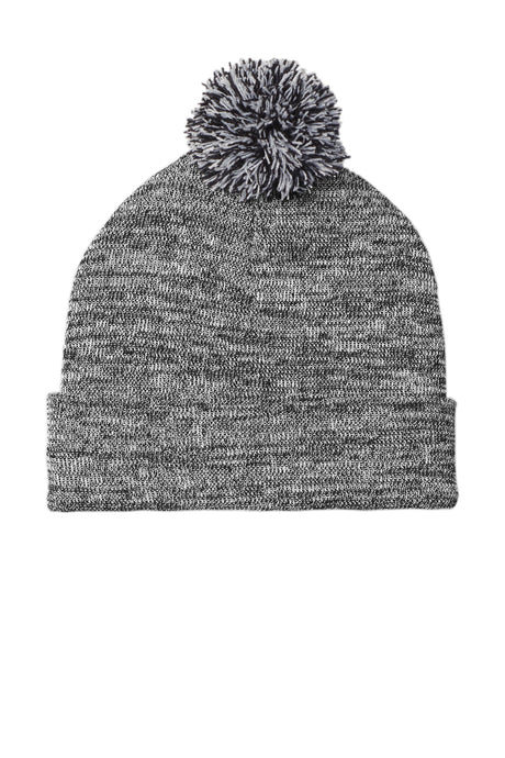 Sport-Tek® Heather Pom Pom Beanie