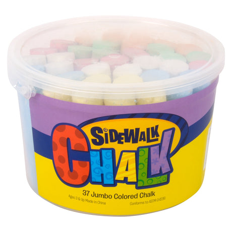 Jumbo Chalk In A Bucket (36 PC)