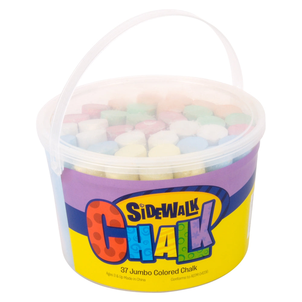 Jumbo Chalk In A Bucket (36 PC)