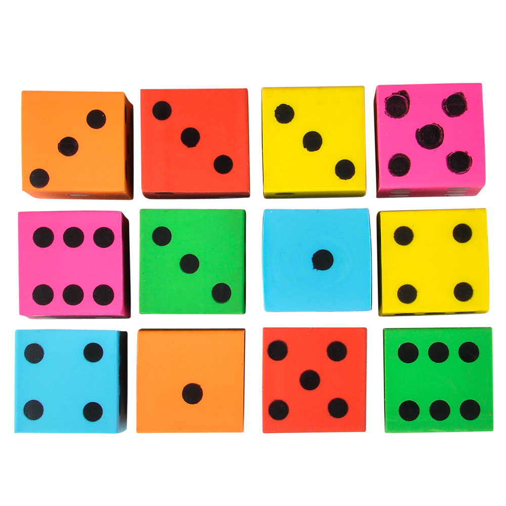 Dice Erasers (1 DZ)
