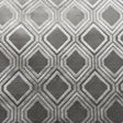 Stefano Cut Velvet Fabric - Geometric Diamond Pattern, 55" Width (1 Yard)
