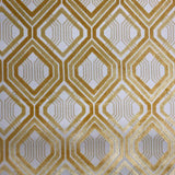 Stefano Cut Velvet Fabric - Geometric Diamond Pattern, 55" Width (1 Yard)