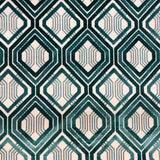 Stefano Cut Velvet Fabric - Geometric Diamond Pattern, 55" Width (1 Yard)
