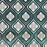 Stefano Cut Velvet Fabric - Geometric Diamond Pattern, 55" Width (1 Yard)