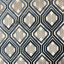 Stefano Cut Velvet Fabric - Geometric Diamond Pattern, 55" Width (1 Yard)