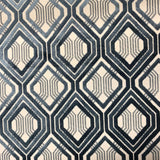 Stefano Cut Velvet Fabric - Geometric Diamond Pattern, 55" Width (1 Yard)