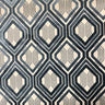 Stefano Cut Velvet Fabric - Geometric Diamond Pattern, 55" Width (1 Yard)